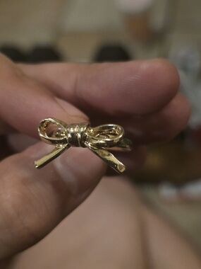 Gold Bow Ring - Petite Bow Accent